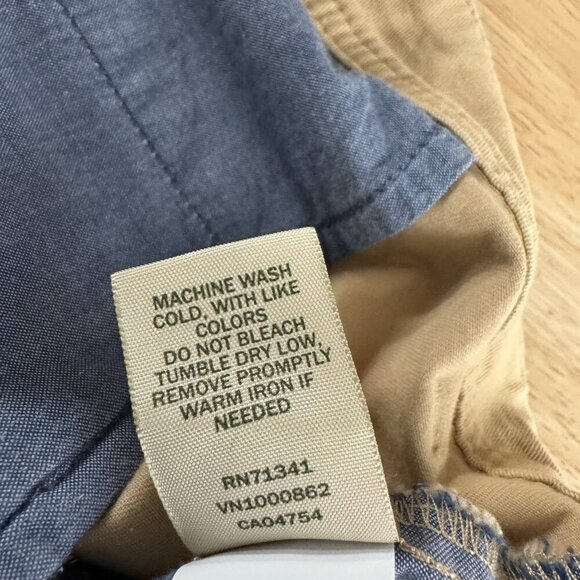 L.L. Bean Lakewashed Chino Bermuda Womens Shorts Size 16 Boulder NWT SS-1825 - Picture 9 of 10
